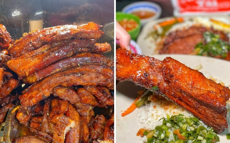 Sườn cọng nướng "bự chảng" được nhiều người yêu thích