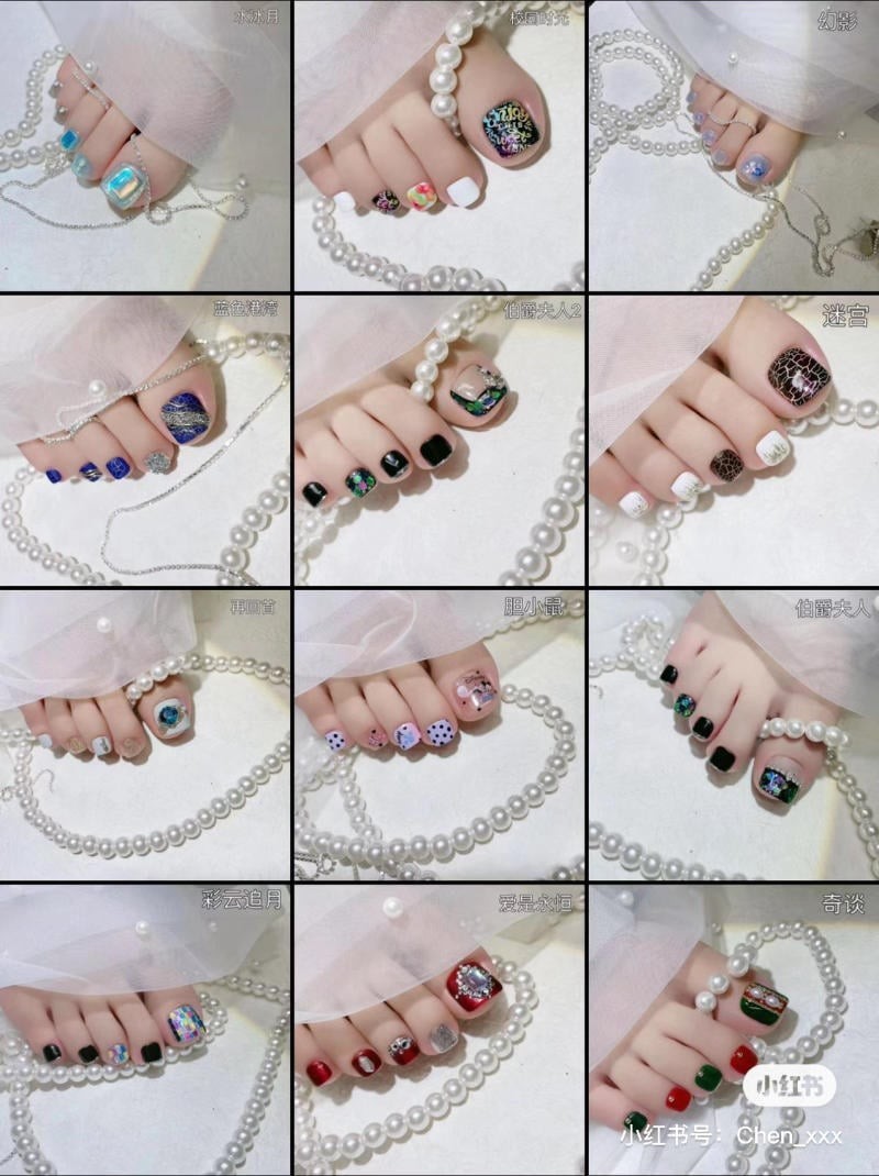 nail chân đính đá