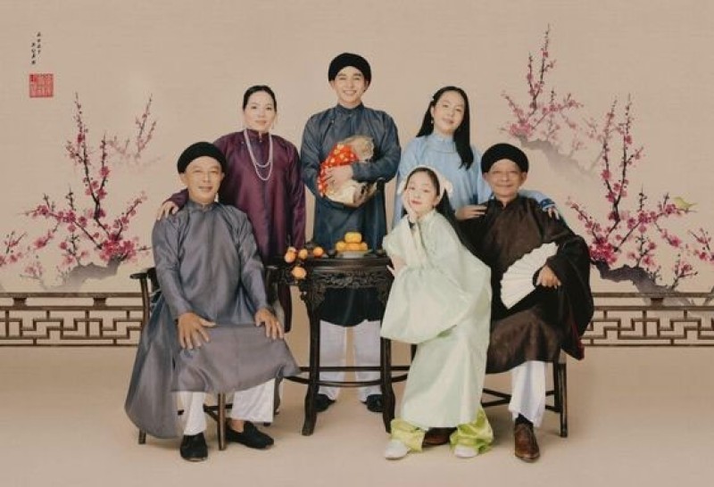 chụp ảnh tết phong cách xưa