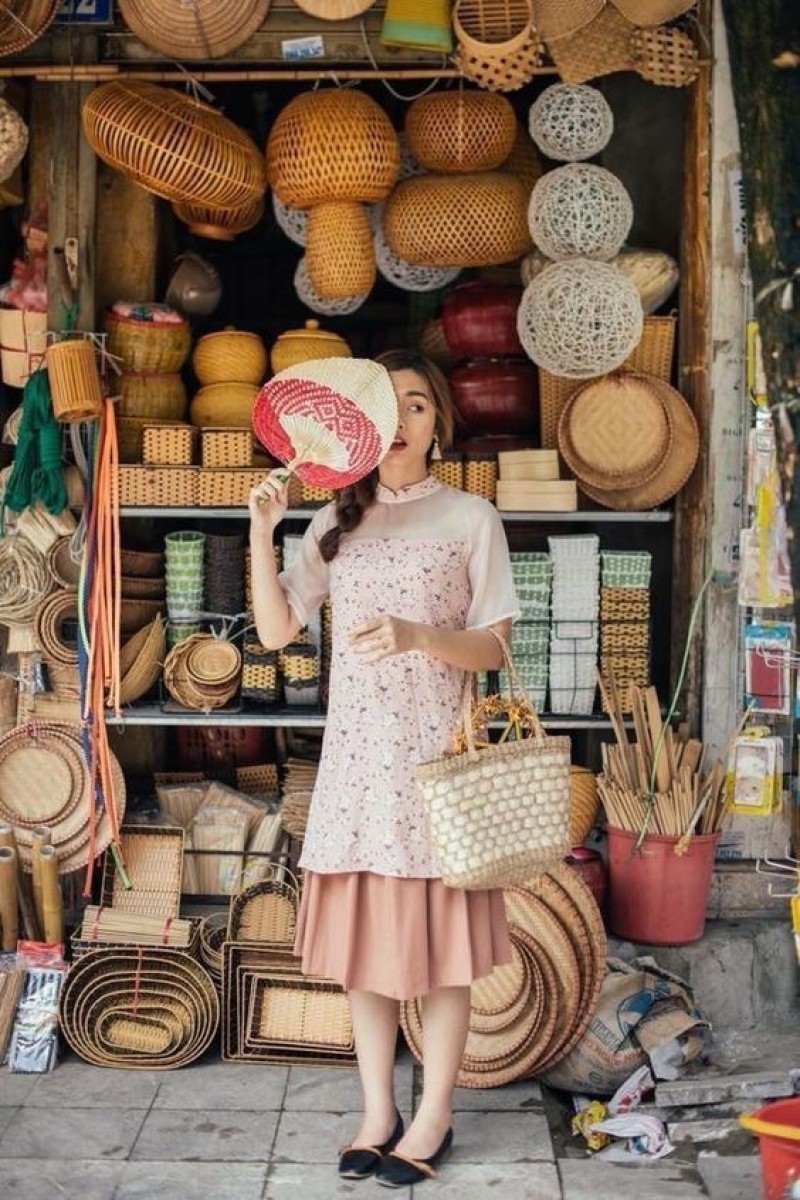 ảnh tết đẹp với cói đan