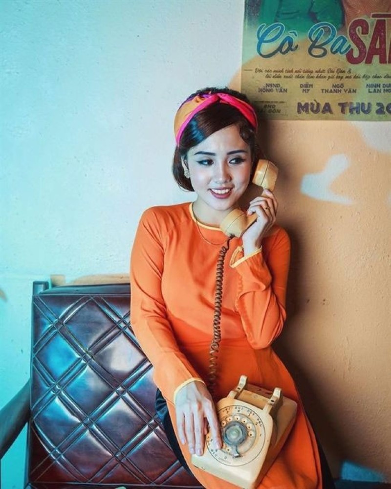 chụp hình tết với điện thoại
