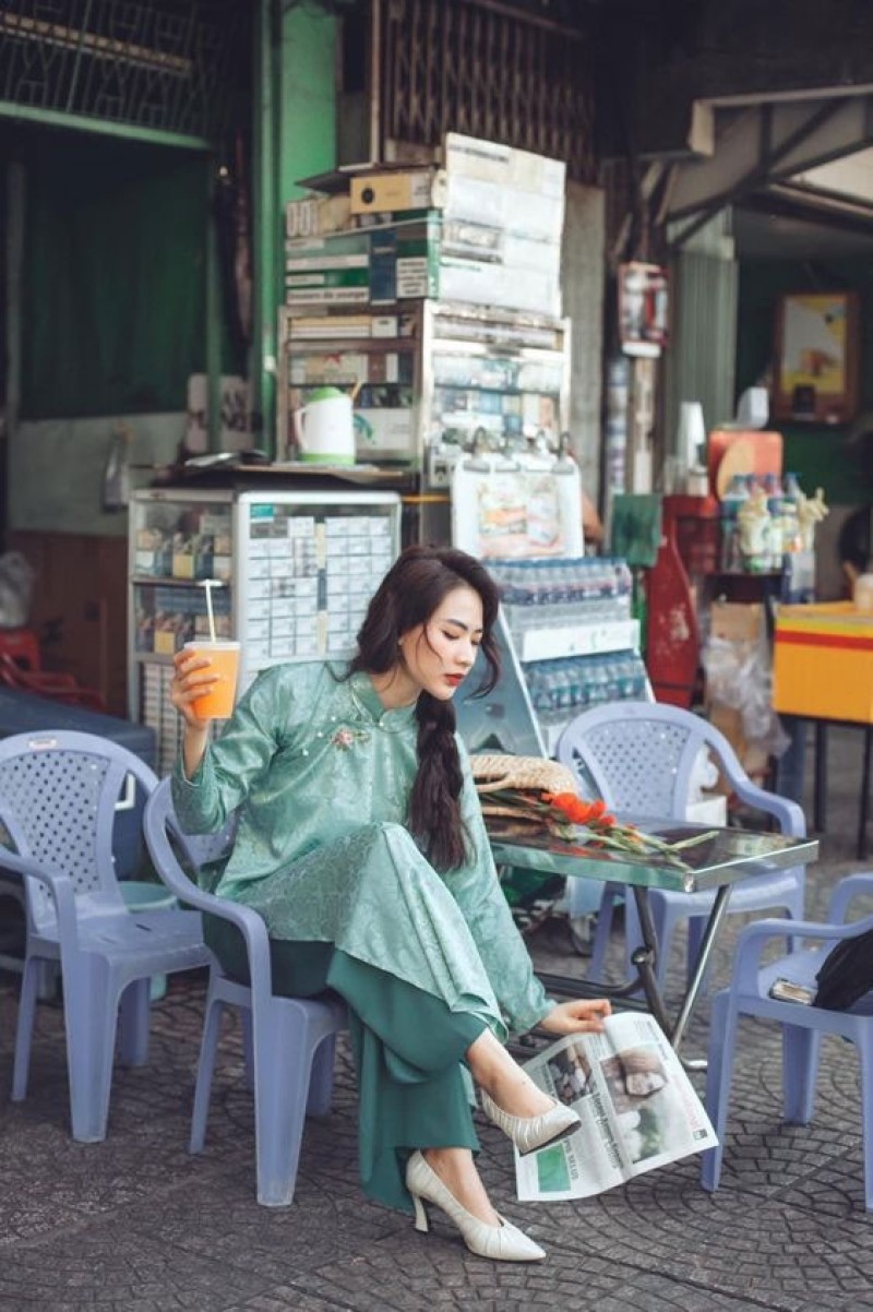 ảnh chụp ngày tết cho áo dài