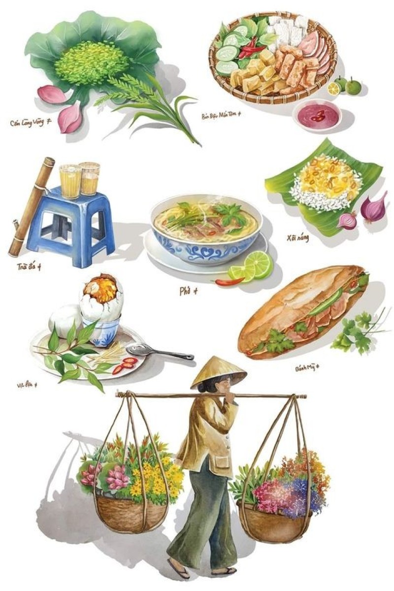 Đôi quang gánh được sử dụng như một phương tiện để vận chuyển các loại hàng hóa