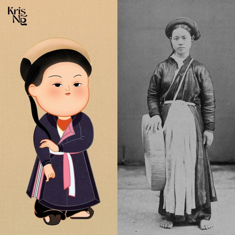 Áo Ngũ Thân Tay Chẽn ở khu vực Bắc Kỳ