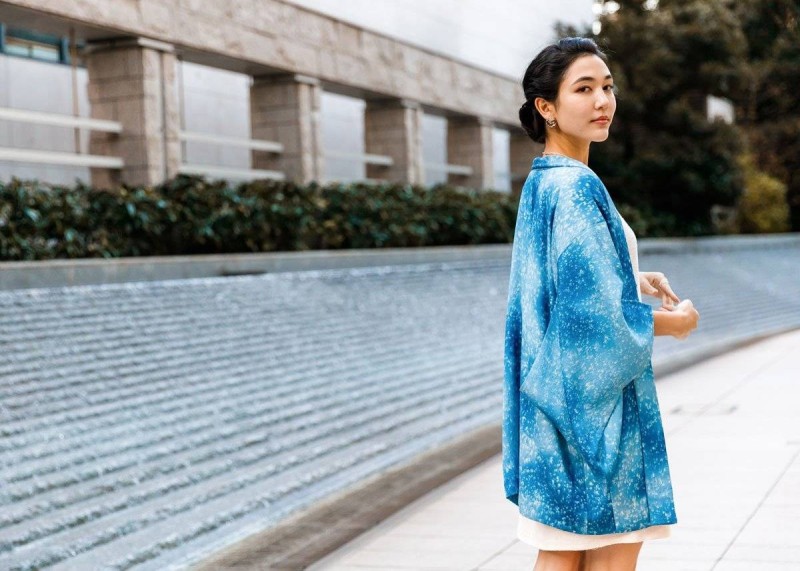 Áo khoác Haori lụa cổ điển
