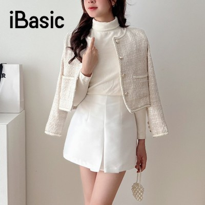 áo thun nữ trắng - áo khoác tweed