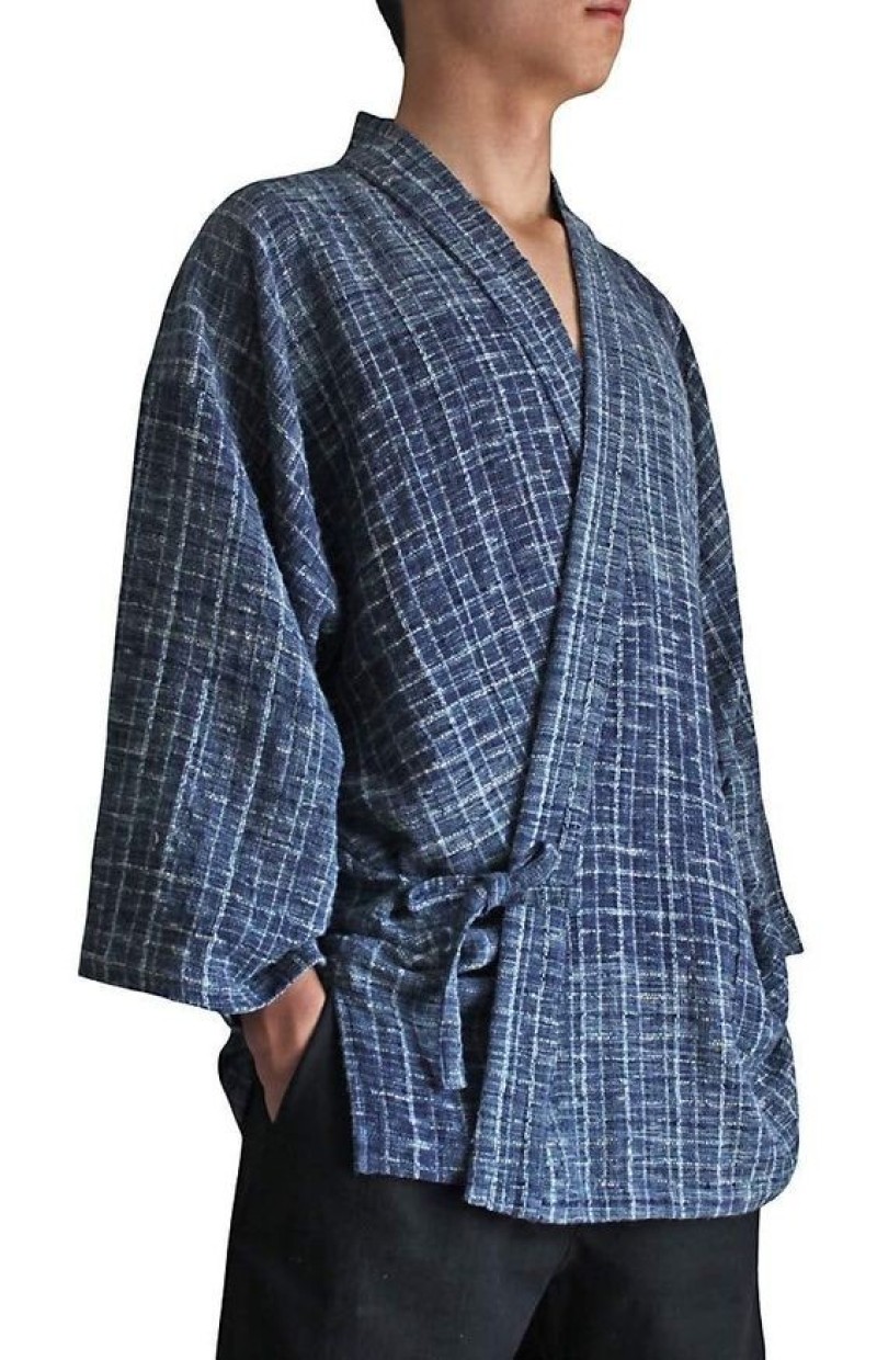 nagajuban xanh navy kẻ sọc cho nam