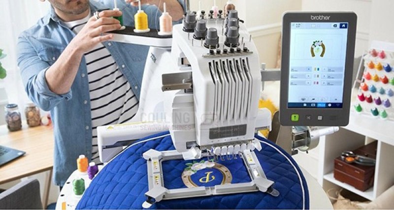 Cách thay chỉ thêu mới cho máy thêu