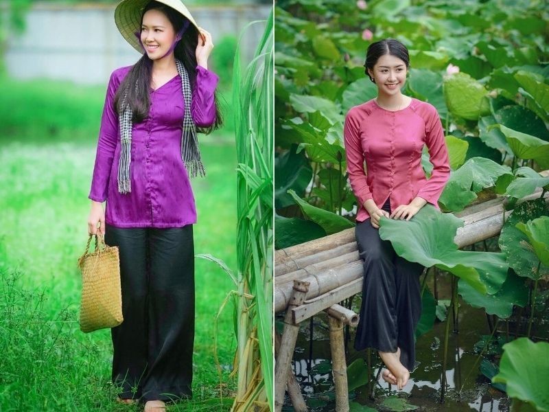 Nét bình dị gần gũi nhưng vẫn đầy tinh tế của người con gái trong áo bà ba 