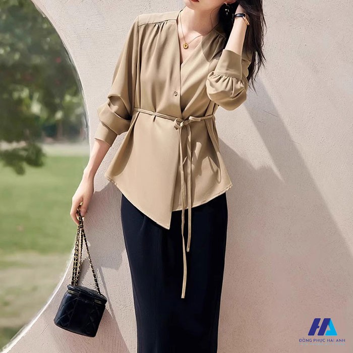 Mẫu Áo Kiểu Đẹp Thời Trang Nữ Công Sở Mới Đẹp Mắt