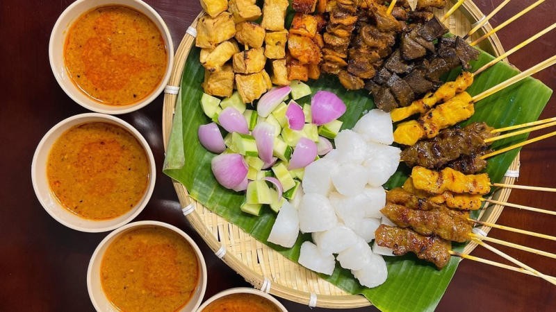 Thịt Xiên Nướng-món ăn malaysia