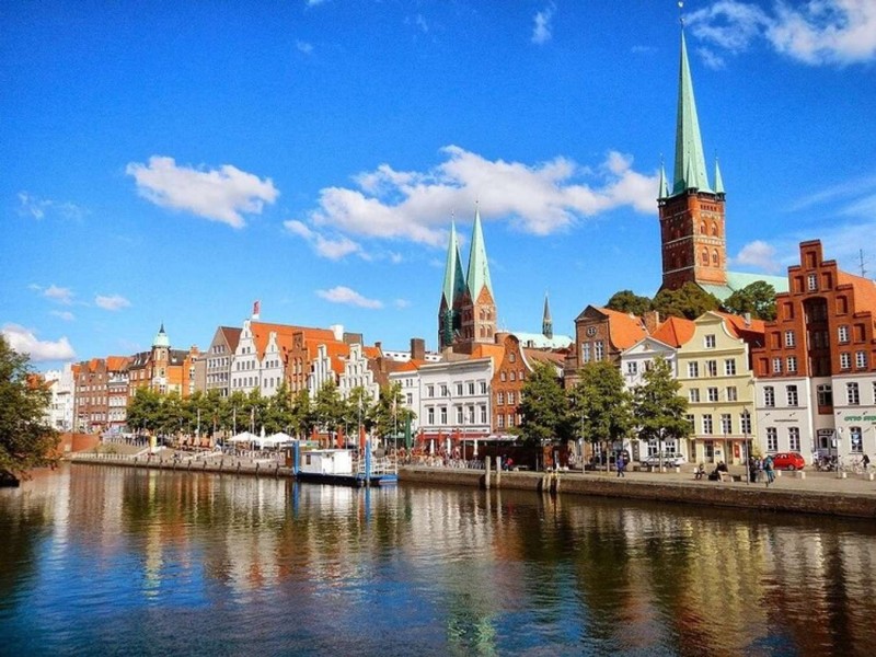 Thành phố cảng Lubeck ở Đức