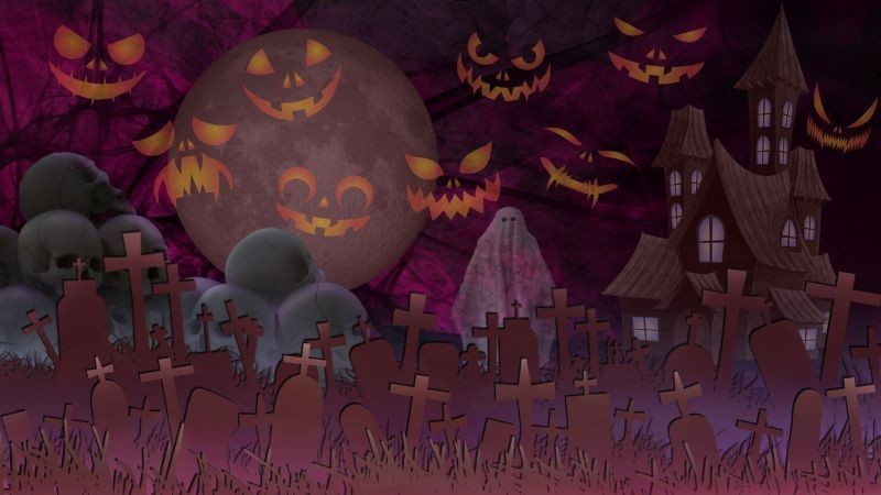 Halloween bóng đêm và ma quỷ