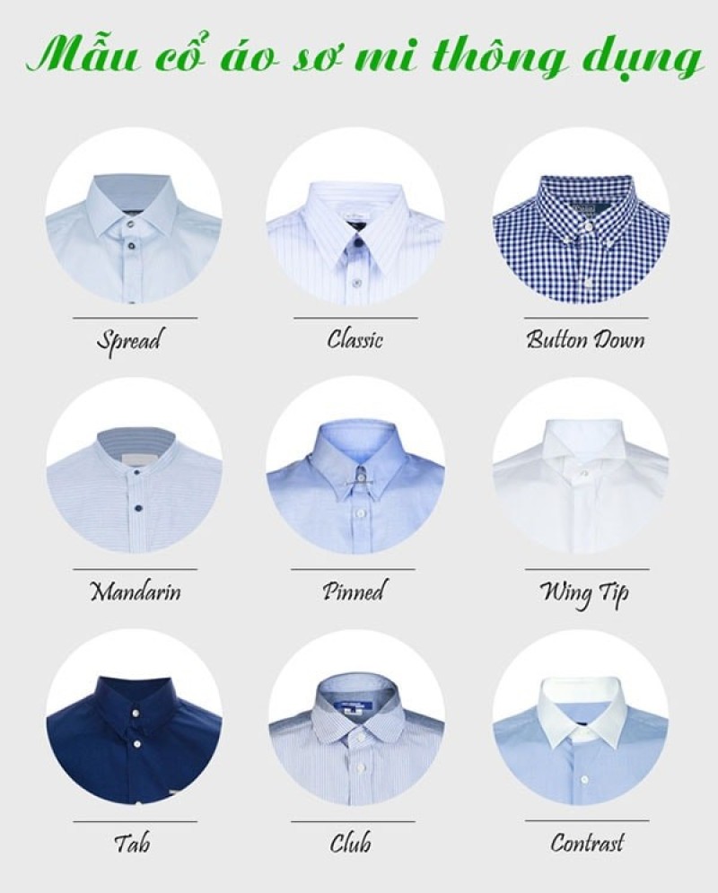 Những kiểu cổ áo khác cho các chàng trai năng động!