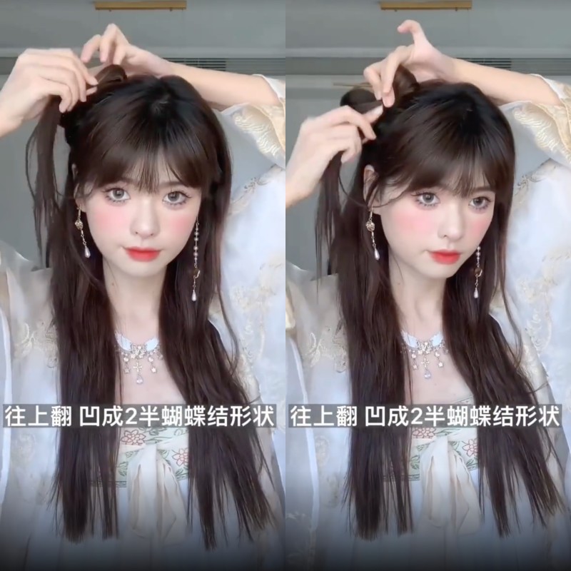 Hanfu Hair: Làm tóc cổ trang đơn giản dễ thương năng động
