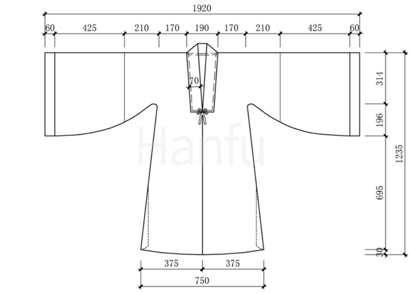 Hanfu Making (4) - Các mẫu cắt &amp; may Beizi