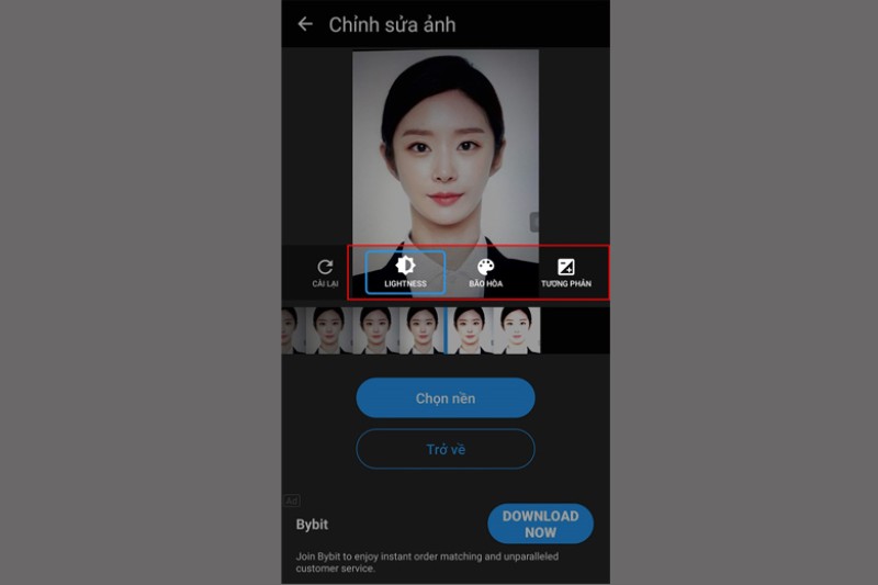 cách chụp ảnh thẻ bằng điện thoại