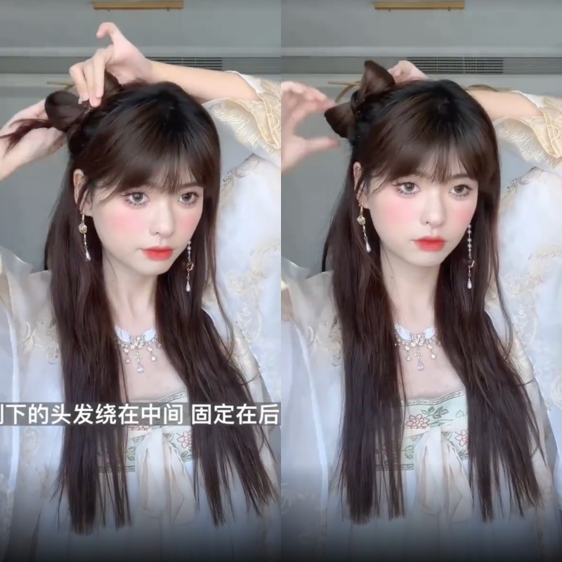 Hanfu Hair: Làm tóc cổ trang đơn giản dễ thương năng động
