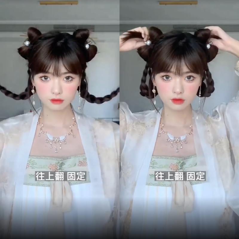 Hanfu Hair: Làm tóc cổ trang đơn giản dễ thương năng động