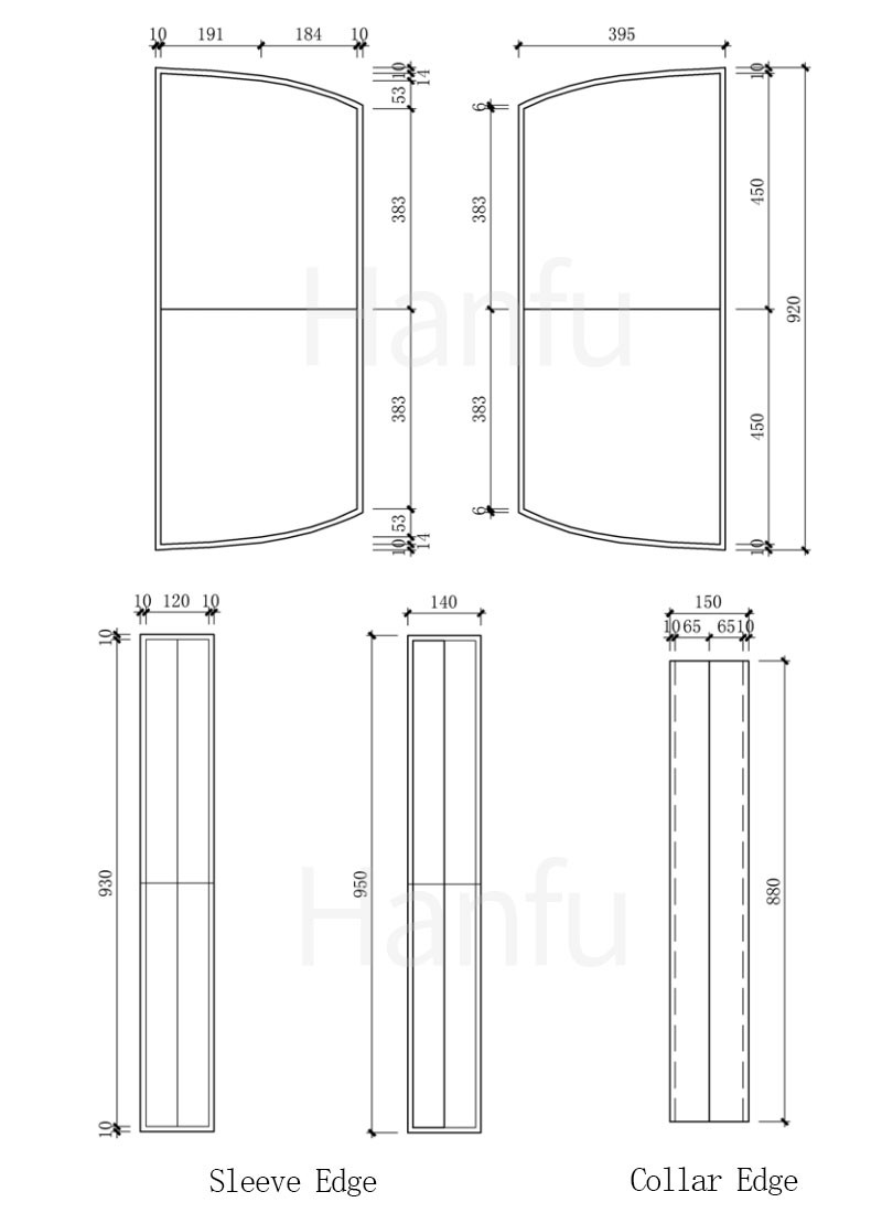 Hanfu Making (4) - Các mẫu cắt &amp; may Beizi