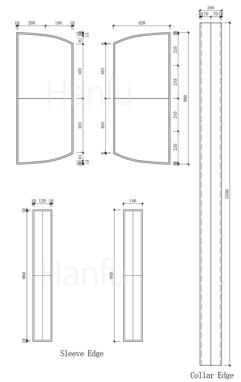 Hanfu Making (4) - Các mẫu cắt &amp; may Beizi