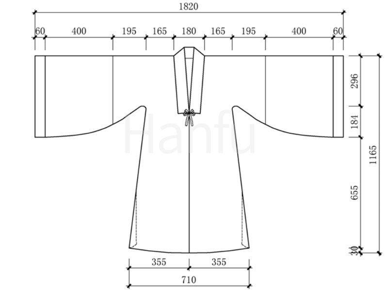 Hanfu Making (4) - Các mẫu cắt &amp; may Beizi