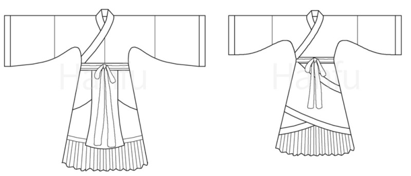 Hanfu Making (13) - Các mẫu cắt &amp; may Hanfu cải tiến