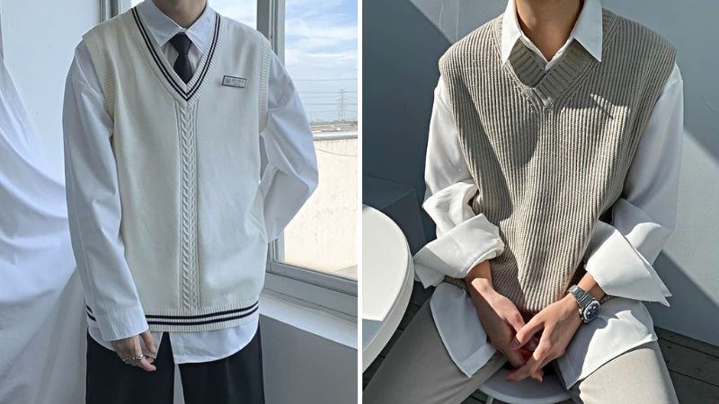 Phối đồ nam mùa đông với áo gile lịch lãm và sang trọng