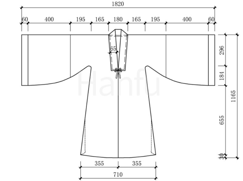 Hanfu Making (4) - Các mẫu cắt &amp; may Beizi
