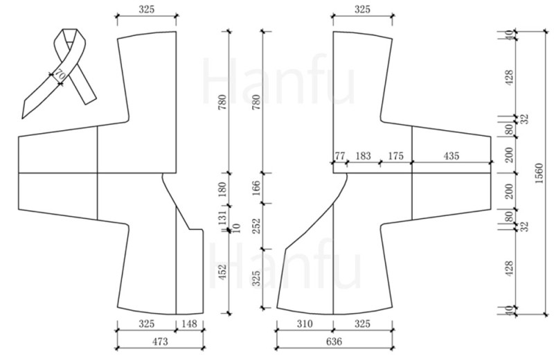 Hanfu Making (8) - Mẫu cắt &amp; may Shuhe