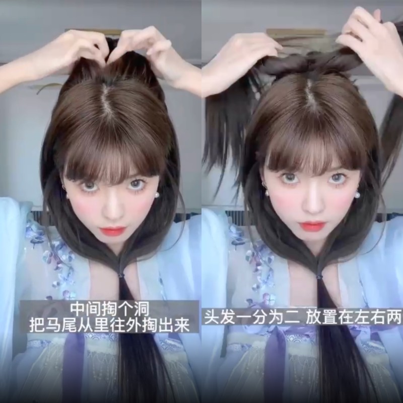 Hanfu Hair: Làm tóc cổ trang Hằng Nga đơn giản dễ thực hiện