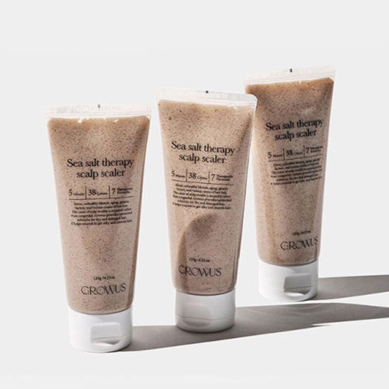 Sản phẩm tẩy da tế bào chết da đầu GROWUS Sea Salt Therapy Scalp Scaler đến từ Hàn Quốc