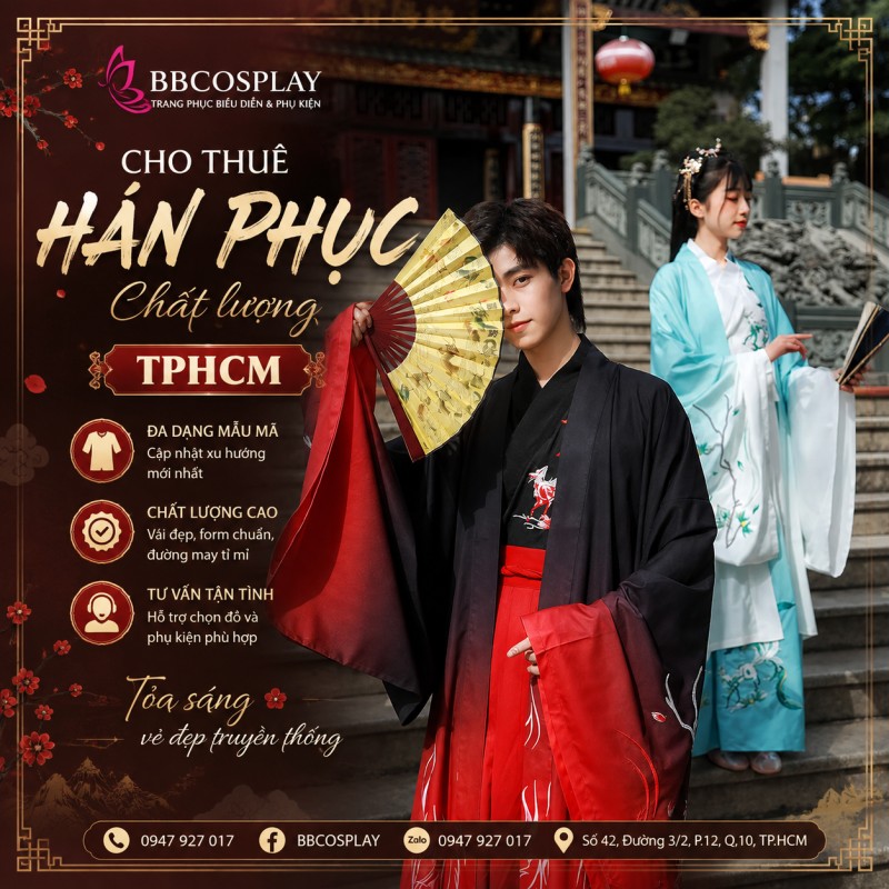 BBCOSPLAY cho thuê Hán phục chất lượng