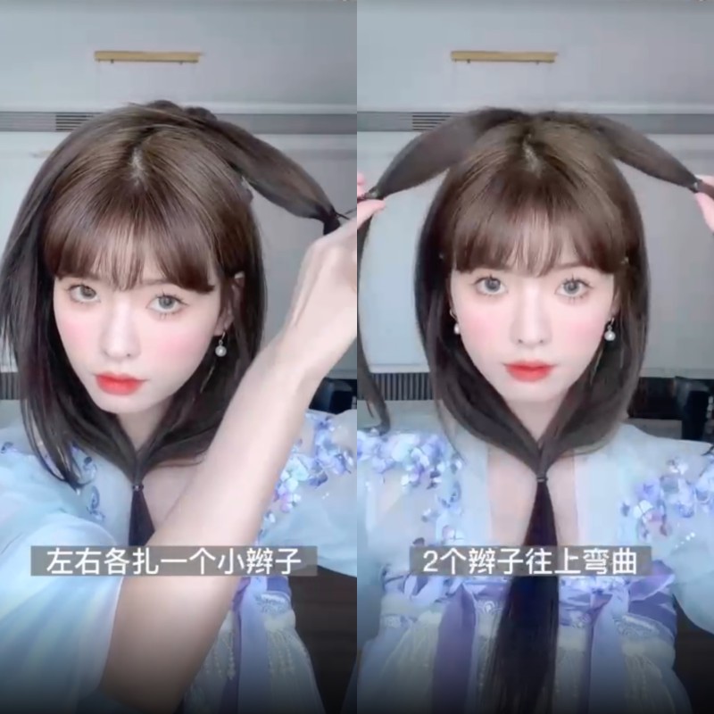Hanfu Hair: Làm tóc cổ trang Hằng Nga đơn giản dễ thực hiện