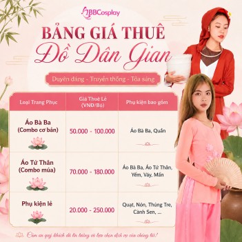 Cho Thuê Trang Phục Văn Nghệ Dân Gian Số Lượng Lớn Cho Sự Kiện, Văn Nghệ, Teambuilding TPHCM