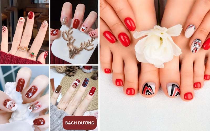 Mẫu nail đẹp cho cung Bạch Dương