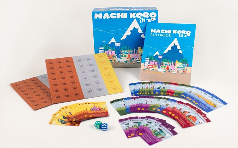 Thành phần bộ Machi Koro board game