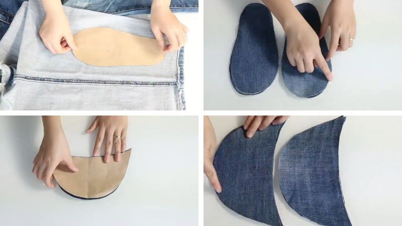 Chuẩn bị nguyên liệu làm dép đi trong nhà