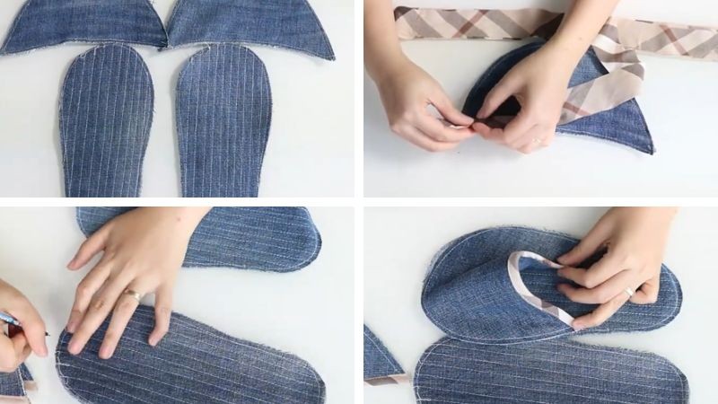 Các bước làm dép đi trong nhà