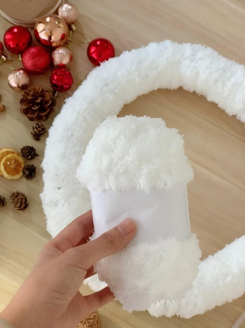 Cách làm vòng nguyệt quế Giáng sinh đơn giản, xinh xắn - Ảnh 9.