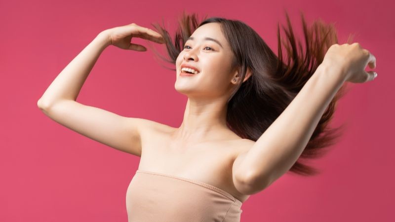 Giúp tóc chắc khỏe, dưỡng ẩm cho tóc, tránh hư tổn