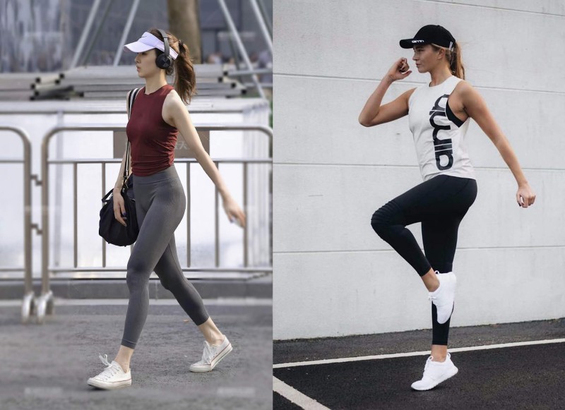 Dáng quả lê mặc tank top giúp khoe được thân trên nhỏ gọn