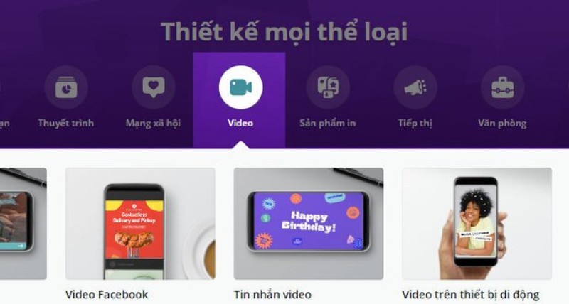 Thiết kế video triệu view trên Canva (Nguồn: Internet)