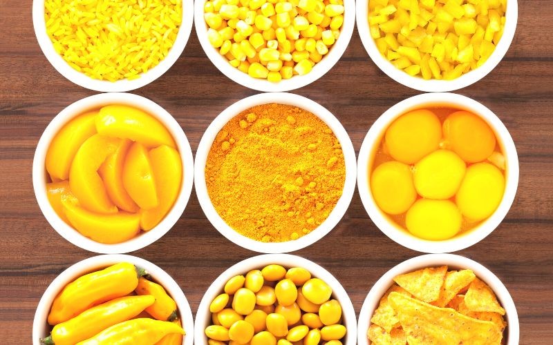 Nhóm thực phẩm màu vàng và cam