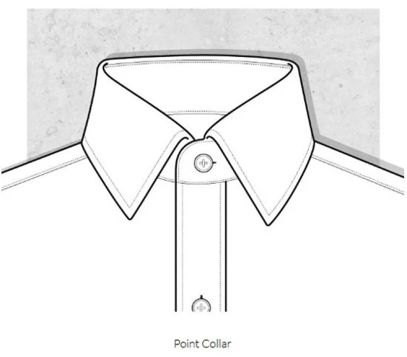 Cổ Nhọn Truyền Thống (Point Collar / Col Classique)