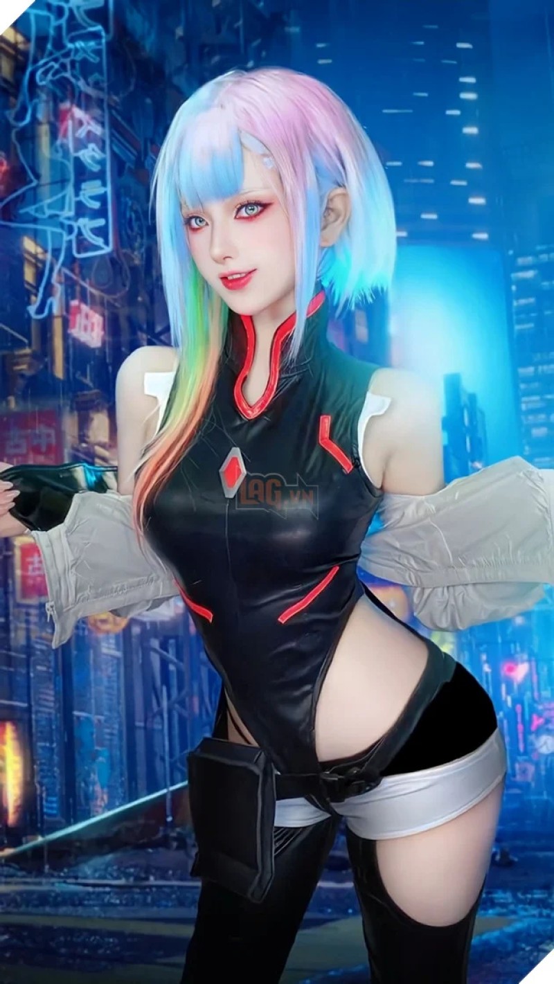 Fan phát sốt với loạt ảnh cosplay Lucy Cyberpunk Edgerunners cực xinh
