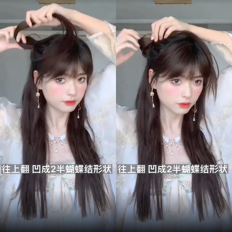 Hanfu Hair: Làm tóc cổ trang đơn giản dễ thương năng động