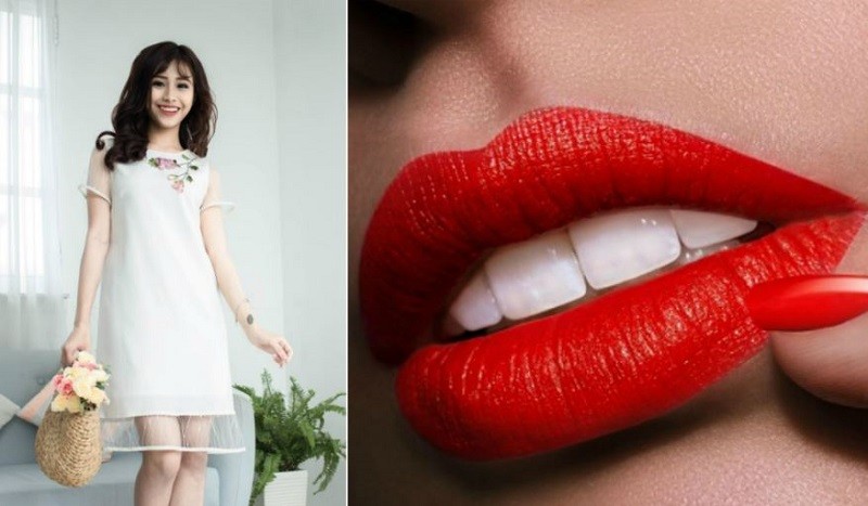 Nếu trang phục có màu sắc trung tính, thiết kế đơn giản, bạn nên chọn son đỏ