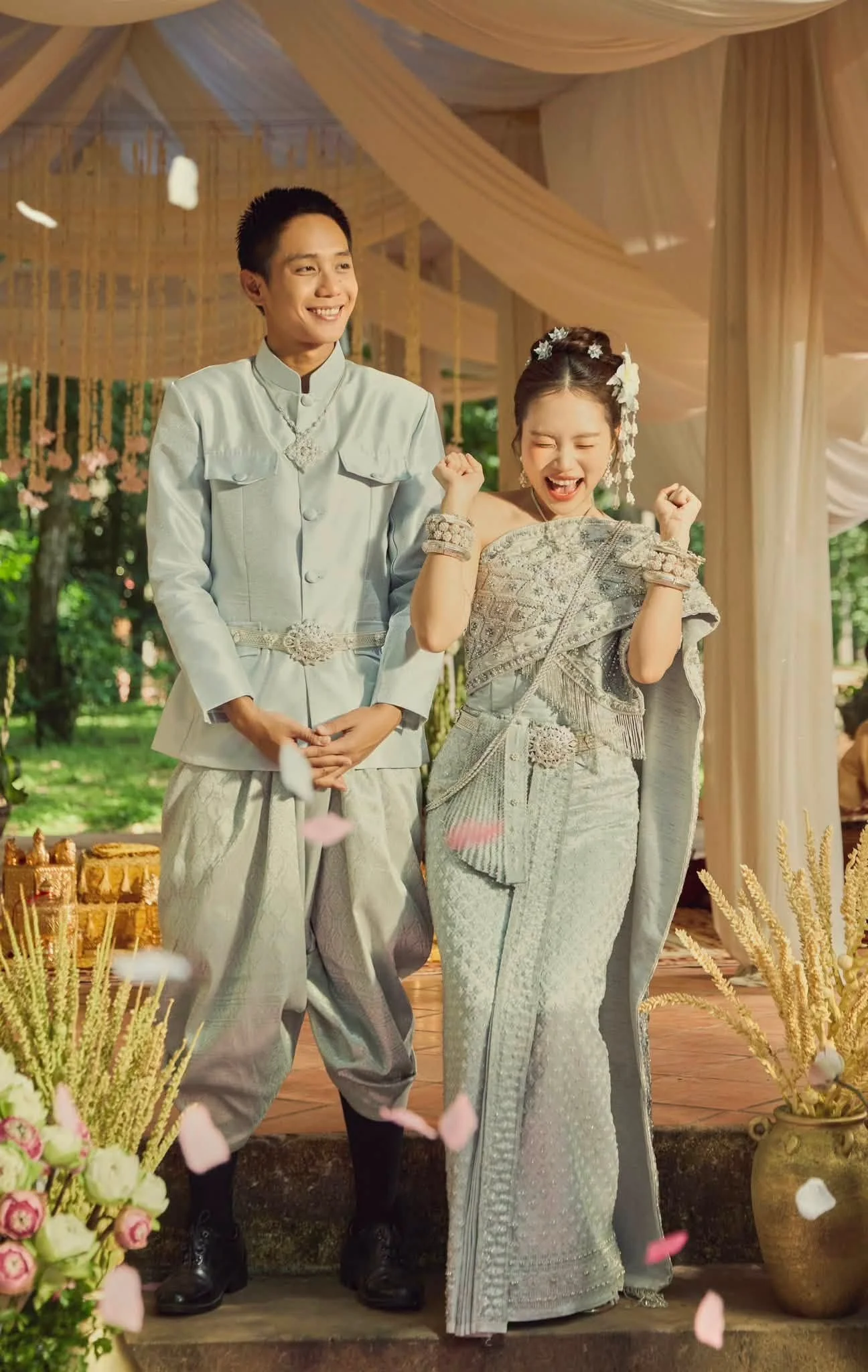 Cảnh đám cưới giữa diễn viên Bảo Định và Phương Mỹ Chi trong MV