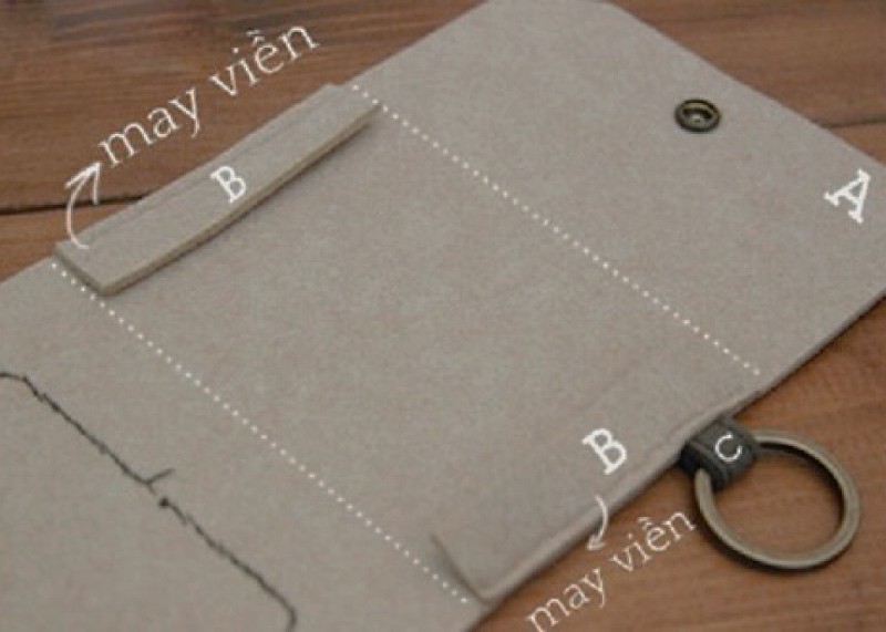 CÁCH MAY VÍ ĐỰNG TIỀN BẰNG VẢI NỈ NHIỀU NGĂN ĐƠN GIẢN VÀ DỄ DÀNG